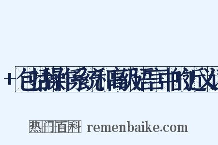 +包括操作系统和高级语言中的近义词是什么意思的图片